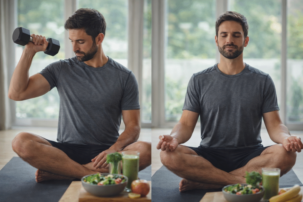 مثلث القوة بين التغذية والرياضة والتوازن النفسي لتحسين الصحة النفسية